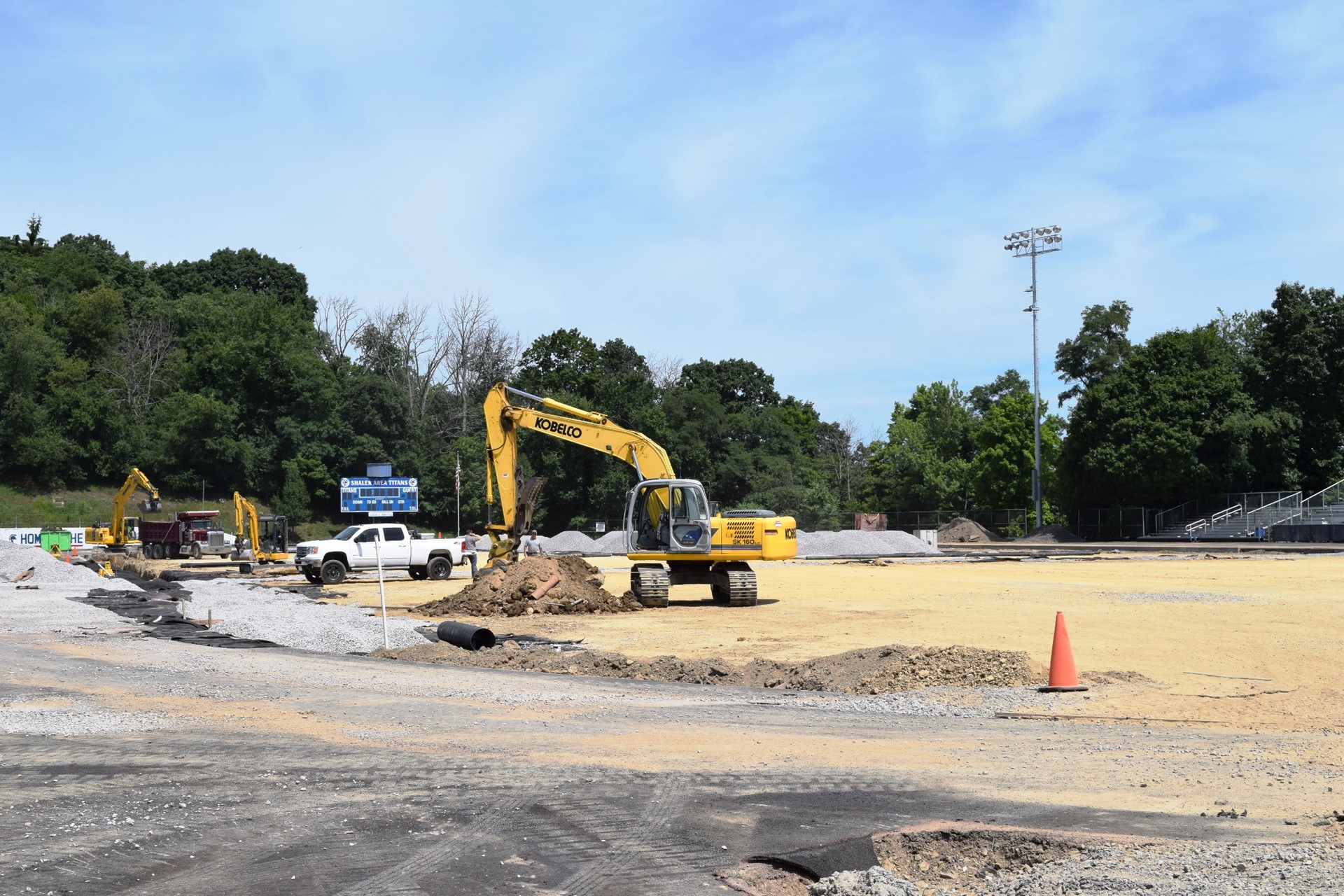 Titan Stadium construction site work: July 2016