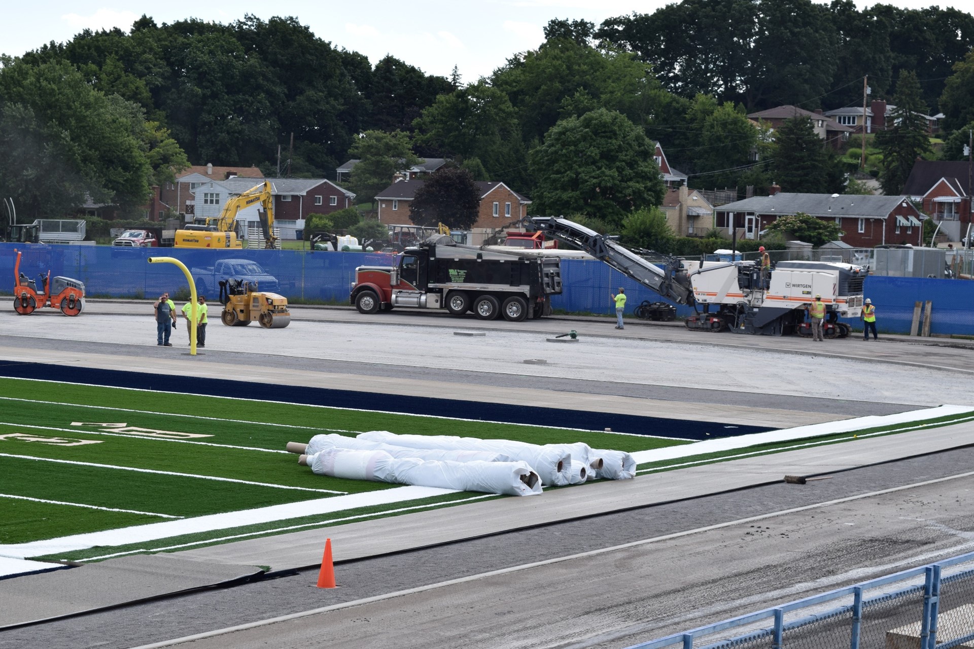 Titan Stadium construction site work: August 2016