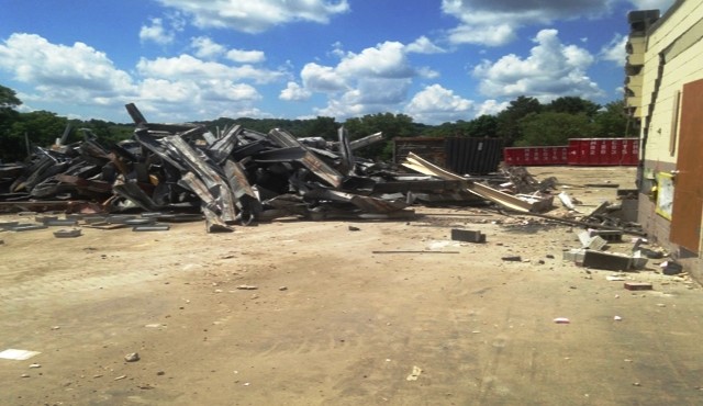Rogers Primary School demolition: August 2016