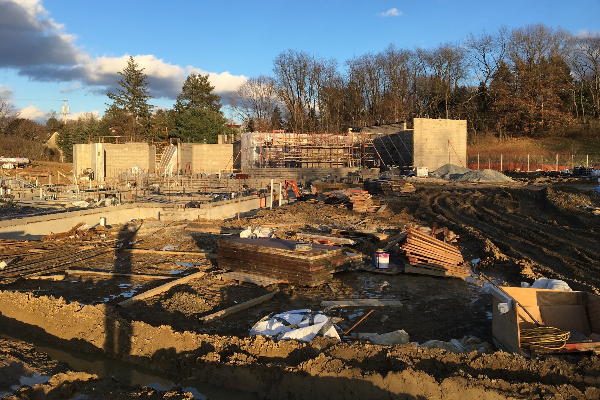 New School construction site