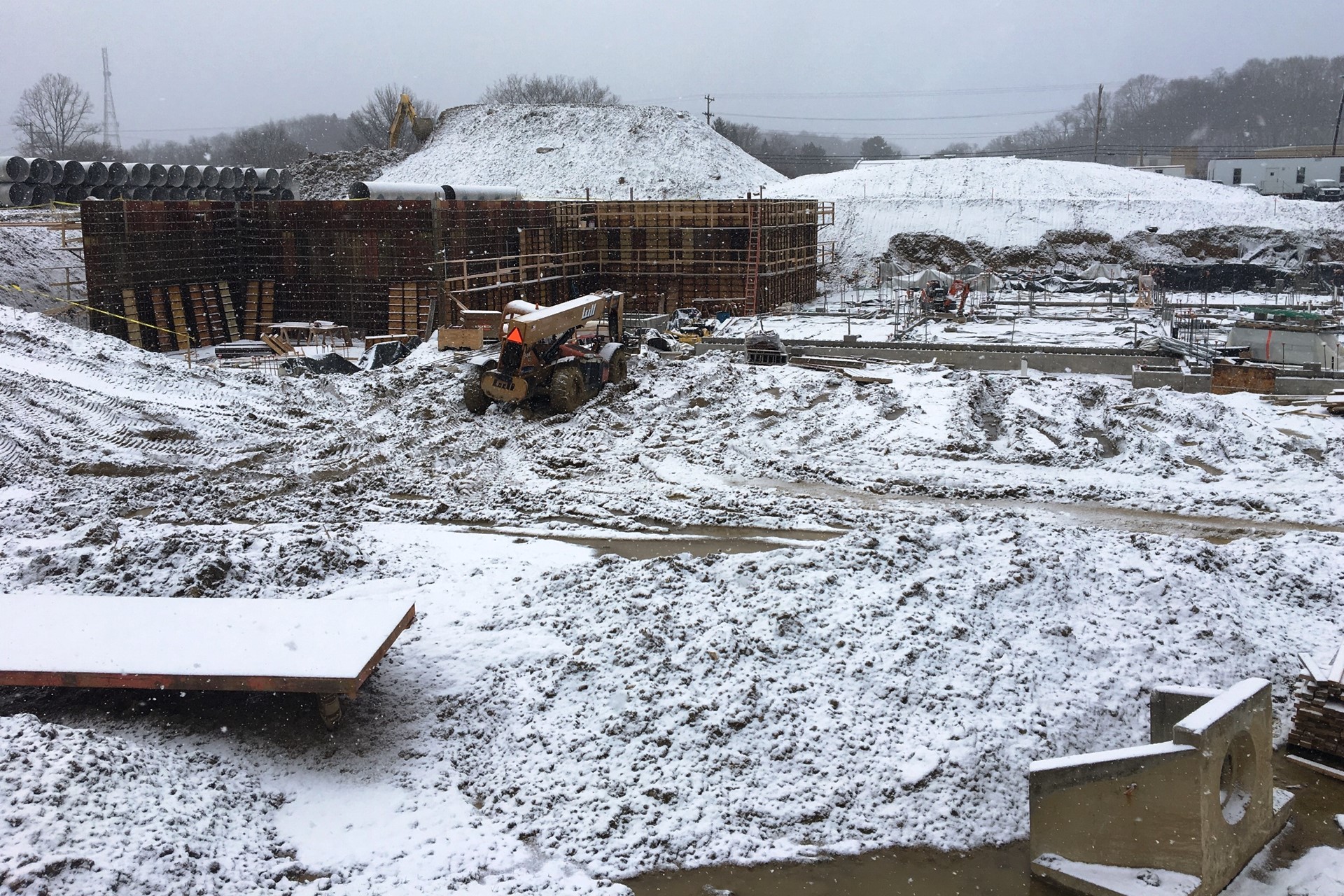 New school construction site