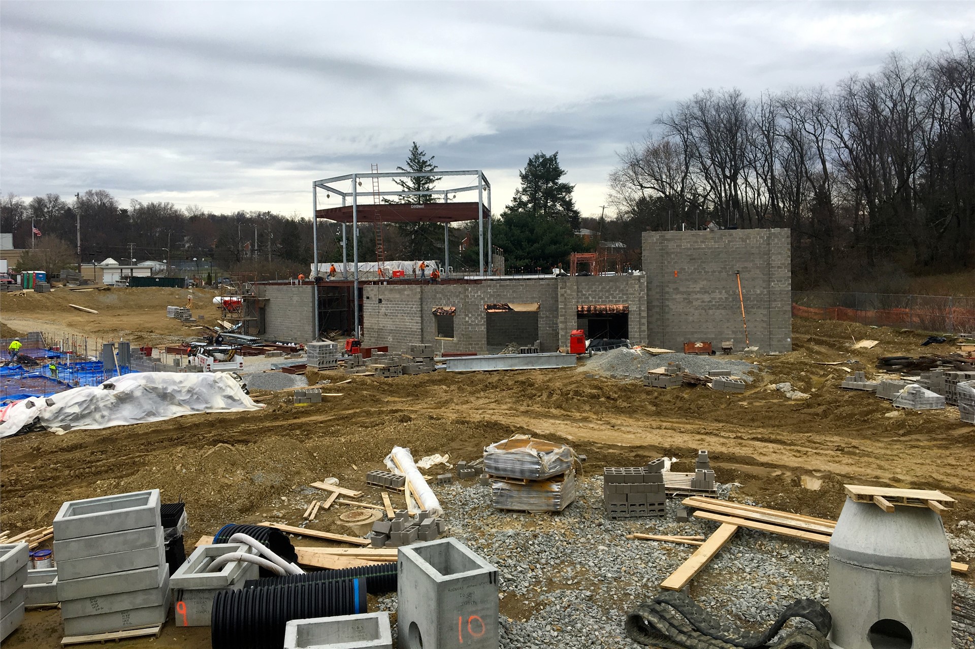 New school construction site