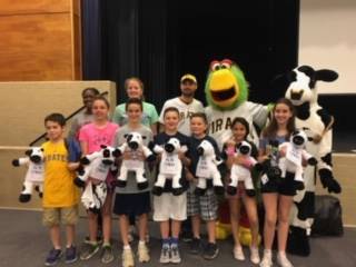 Pirates and Chick fil a Mascots and Kindness Award Winners 