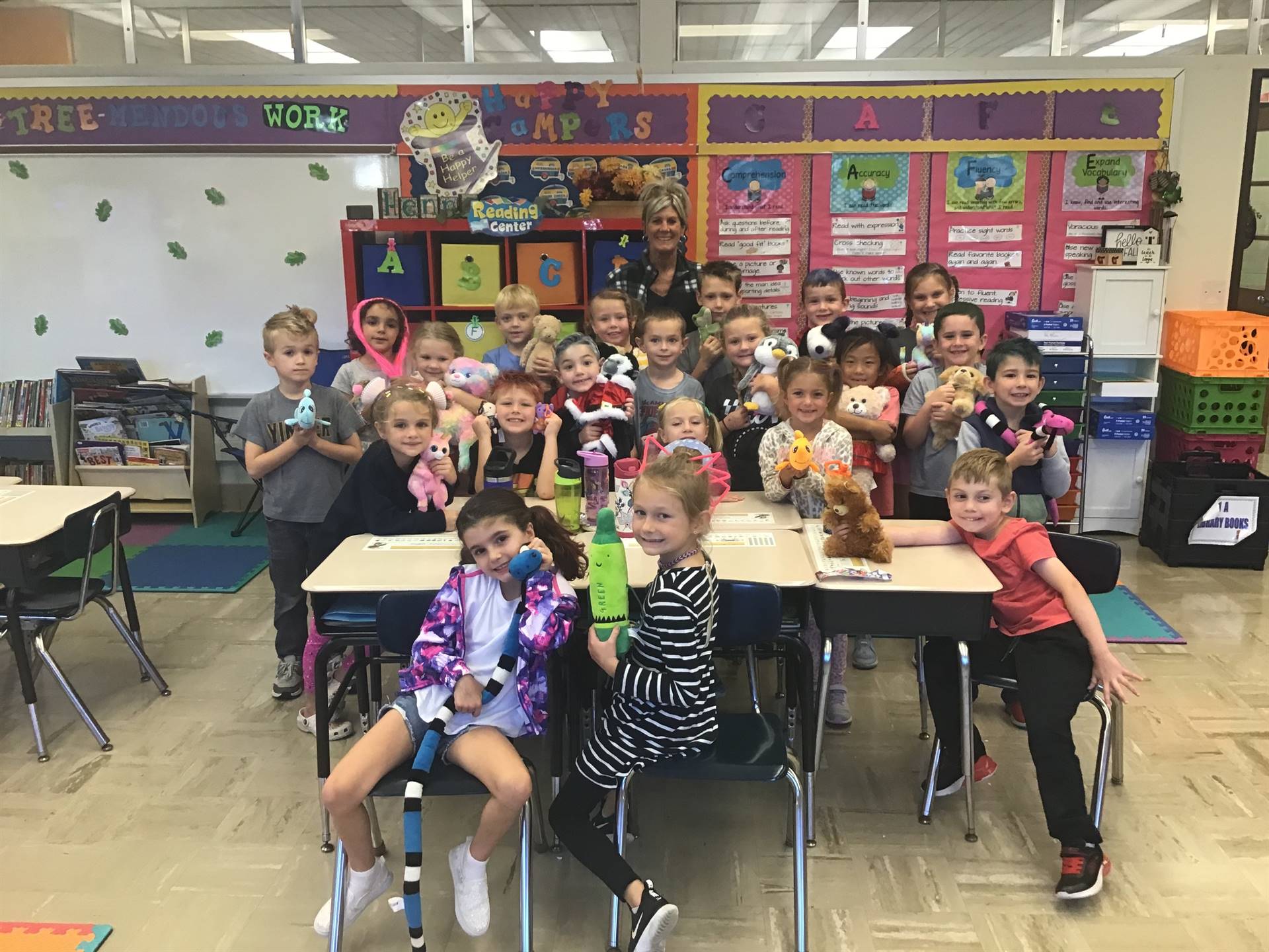 Mrs. Henne's 1A class celebrates "Crazy Hair Day"