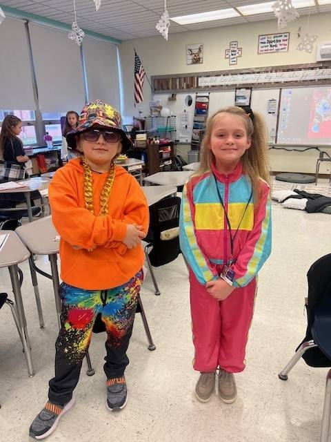 3rd grade is celebrating the 90's