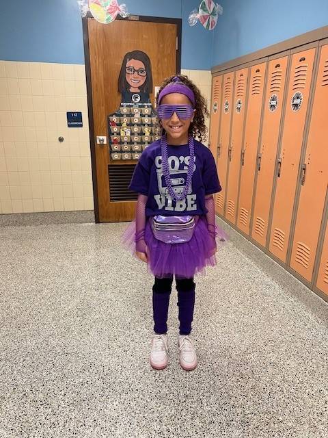 3rd grade is celebrating the 90's.  The 90th day of school.