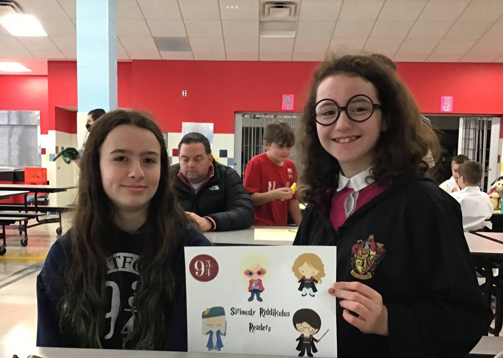 2 students at Battle of Books
